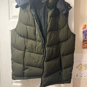 Scotch & Soda Olive Puffer Vest